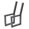Artikelbild 1 des Artikels “Bankgestell mit Lehne Schwarz matt RAL 9005 | Im Set (2x)“