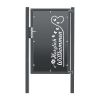 Artikelbild 1 des Artikels “Design-Tor DT06 Anthrazit RAL 7016 | 1630  | 1000  | 1 flügelig“