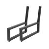 Artikelbild 1 des Artikels “Lounge Bankgestell mit Lehne 60/40 Schwarz, RAL 9005 | Im Set (2x)“