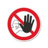 Artikelbild 1 des Artikels “Warnschild rund, Stop Zutritt verboten Alu-Dibond | Ø 10 cm“