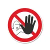 Artikelbild 1 des Artikels “Warnschild rund, Stop Zutritt verboten Alu-Dibond | Ø 10 cm“
