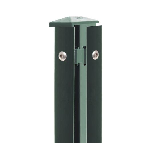 Artikelbild des Artikels “Zaunpfosten Typ 1 moosgrün RAL 6005 | 1830 | Zum Einbetonieren | Eckpfosten Rechts“