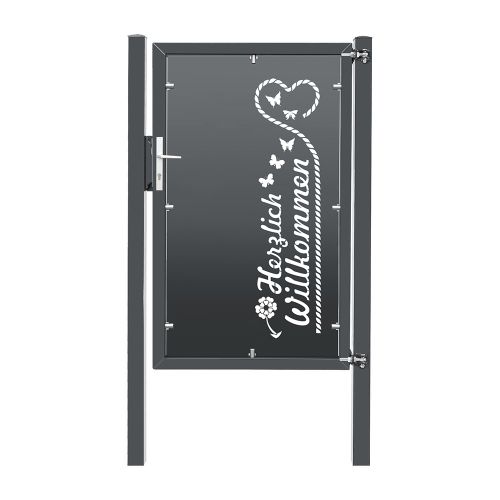 Artikelbild des Artikels “Design-Tor DT06 Anthrazit RAL 7016 | 1630  | 1000  | 1 flügelig“