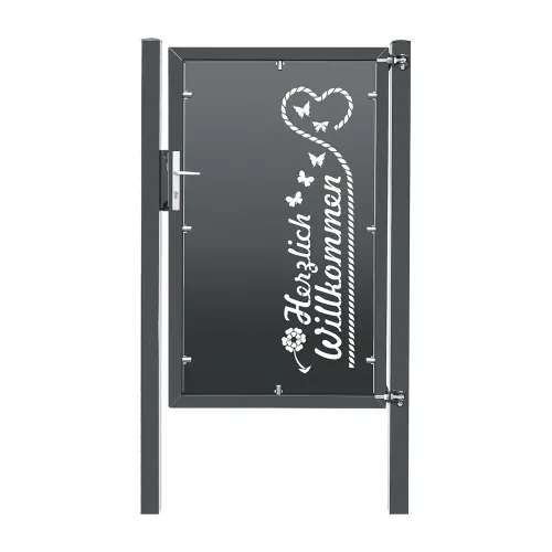 Artikelbild des Artikels “Design-Tor DT06 Anthrazit RAL 7016 | 1630  | 1000  | 1 flügelig“