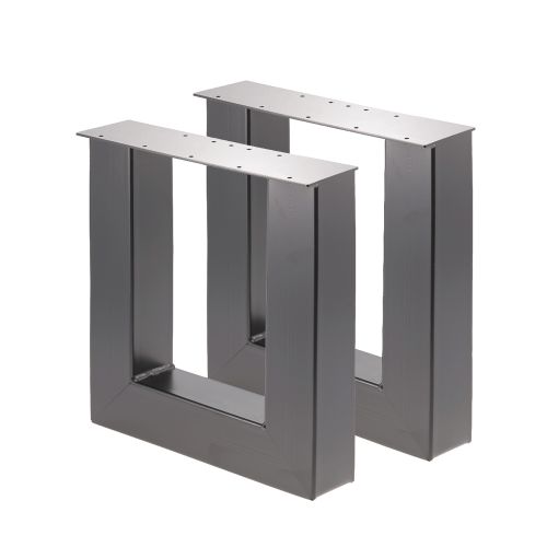 Artikelbild des Artikels “Bankgestell U 80/80 Schwarz matt | Im Set (2x)“