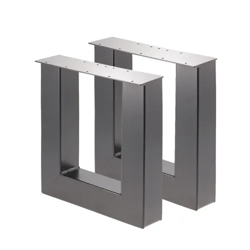 Artikelbild des Artikels “Bankgestell U 80/80 Schwarz matt | Im Set (2x)“