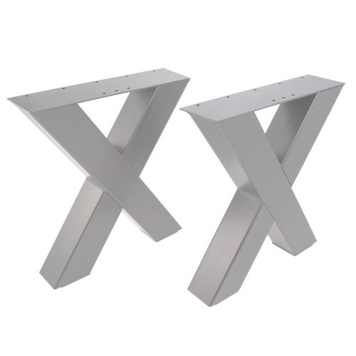 Artikelbild des Artikels “Bankgestell X 80/80 Anthrazit DB703 | Im Set (2x)“