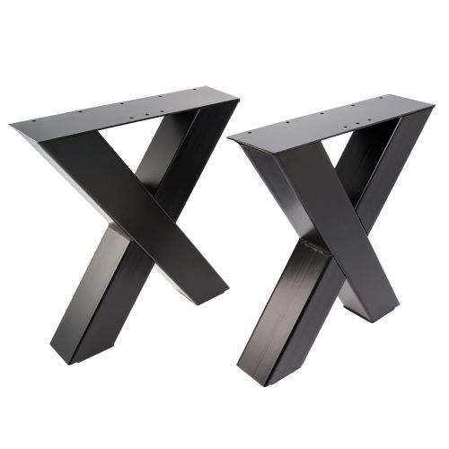 Artikelbild des Artikels “Bankgestell X 80/80 Schwarz matt | Im Set (2x)“
