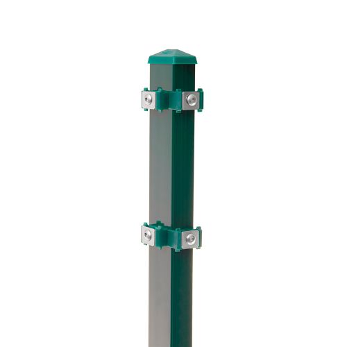 Artikelbild des Artikels “Zaunpfosten Typ 6 moosgrün RAL 6005 | 2430 | Zum Einbetonieren | Eckpfosten Links“