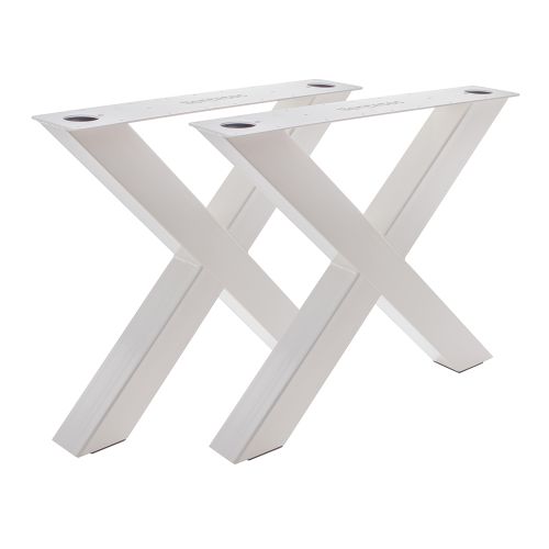 Artikelbild des Artikels “Tischgestell X 100/100 Weiß glänzend | Im Set (2x)“