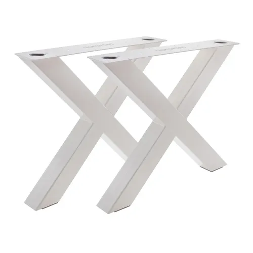 Artikelbild des Artikels “Tischgestell X 100/100 Weiß glänzend | Im Set (2x)“