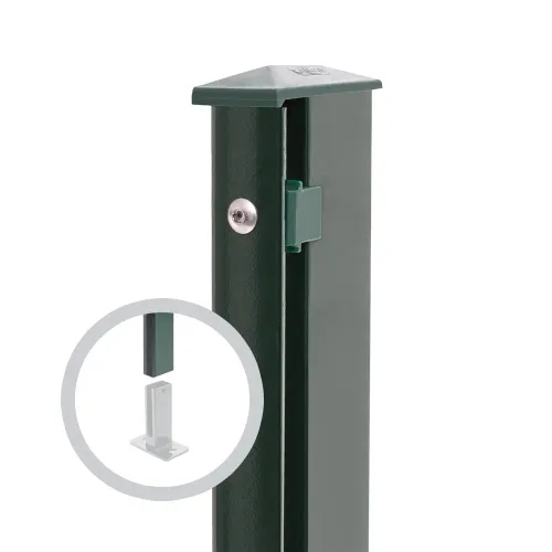 Artikelbild des Artikels “Zaunpfosten Typ 1 moosgrün RAL 6005 | 1230 | Gekürzt | Standard“