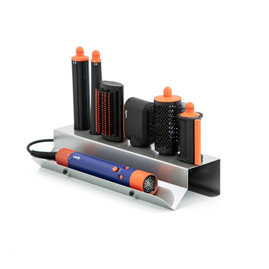 Bentatec Tischorganizer kompatibel mit "Dyson Airwrap i.d." Silber RAL 666