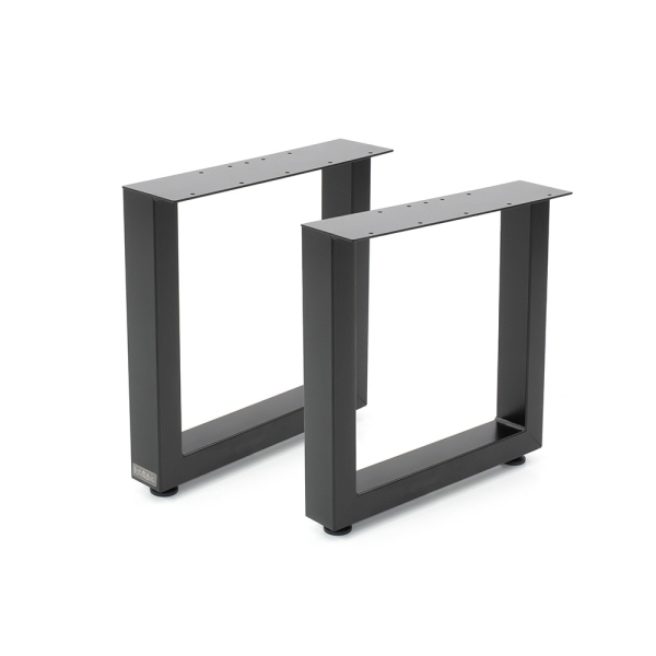 Bankgestell ohne Lehne mit Platte Schwarz, RAL 9005 | Im Set (2x)