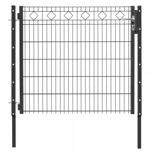 Schmucktoranlage Carlos anthrazit RAL 7016 | 1230 | 1500 