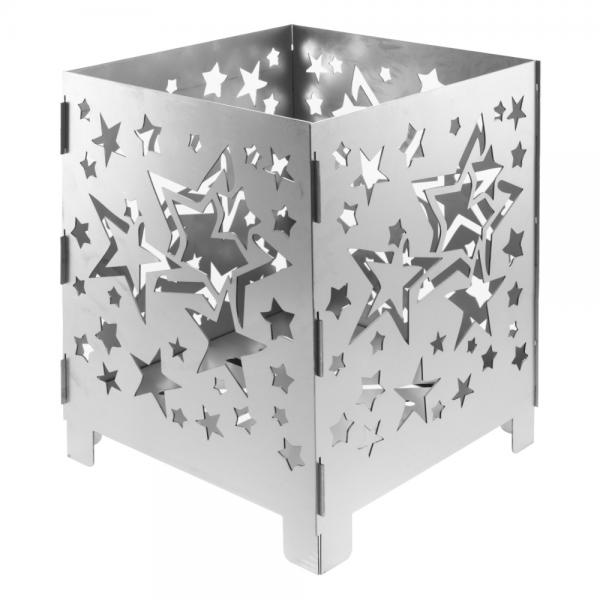 Feuerstelle gelasert mit Sternen 