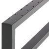 Artikelbild 2 des Artikels “Lounge Bankgestell mit Lehne 60/40 Schwarz, RAL 9005 | Im Set (2x)“