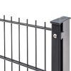 Artikelbild 2 des Artikels “Zaunpfosten Typ 1 anthrazit RAL 7016 | 1630 | Zum Einbetonieren | Standard“