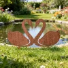 Artikelbild 2 des Artikels “Gartenstecker Schwan Paar Mondlicht “