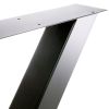 Artikelbild 2 des Artikels “Tischgestell X 80/80 Schwarz matt RAL 9005 | Im Set (2x)“