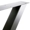 Artikelbild 2 des Artikels “Tischgestell X 80/80 Schwarz matt RAL 9005 | Im Set (2x)“
