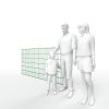 Artikelbild 3 des Artikels “Doppelstabmatte 8/6/8 moosgrün RAL 6005 | 1230 “