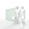 Artikelbild 3 des Artikels “Doppelstabmatte 8/6/8 moosgrün RAL 6005 | 1830 “