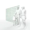 Artikelbild 3 des Artikels “DV Doppelstabmatte 8/6/8 moosgrün RAL 6005 | 2030“