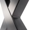 Artikelbild 3 des Artikels “Bankgestell X 80/80 Schwarz matt | Im Set (2x)“