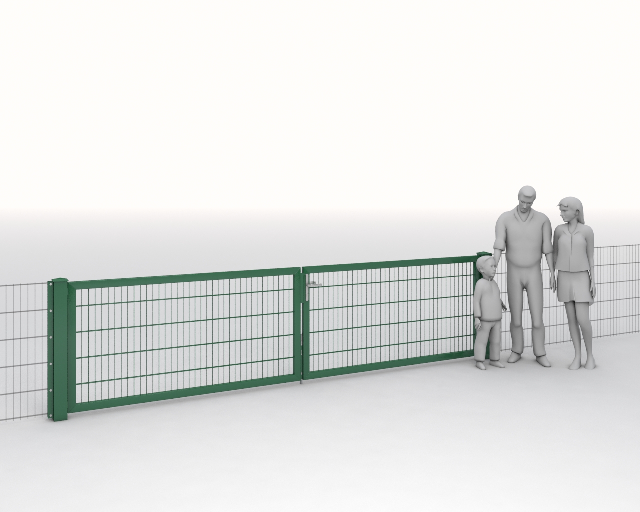 Artikelbild 1 des Artikels “Industrietoranlage Einfahrt moosgrün RAL 6005 | 1030  | 4000 “