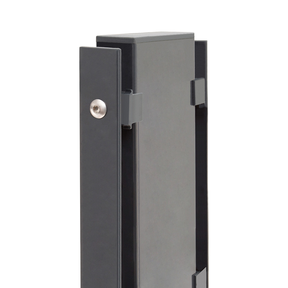  Artikelbild 1 des Artikels “Gabionenpfosten Typ 4 anthrazit RAL 7016 | 630 | Zum Einbetonieren“