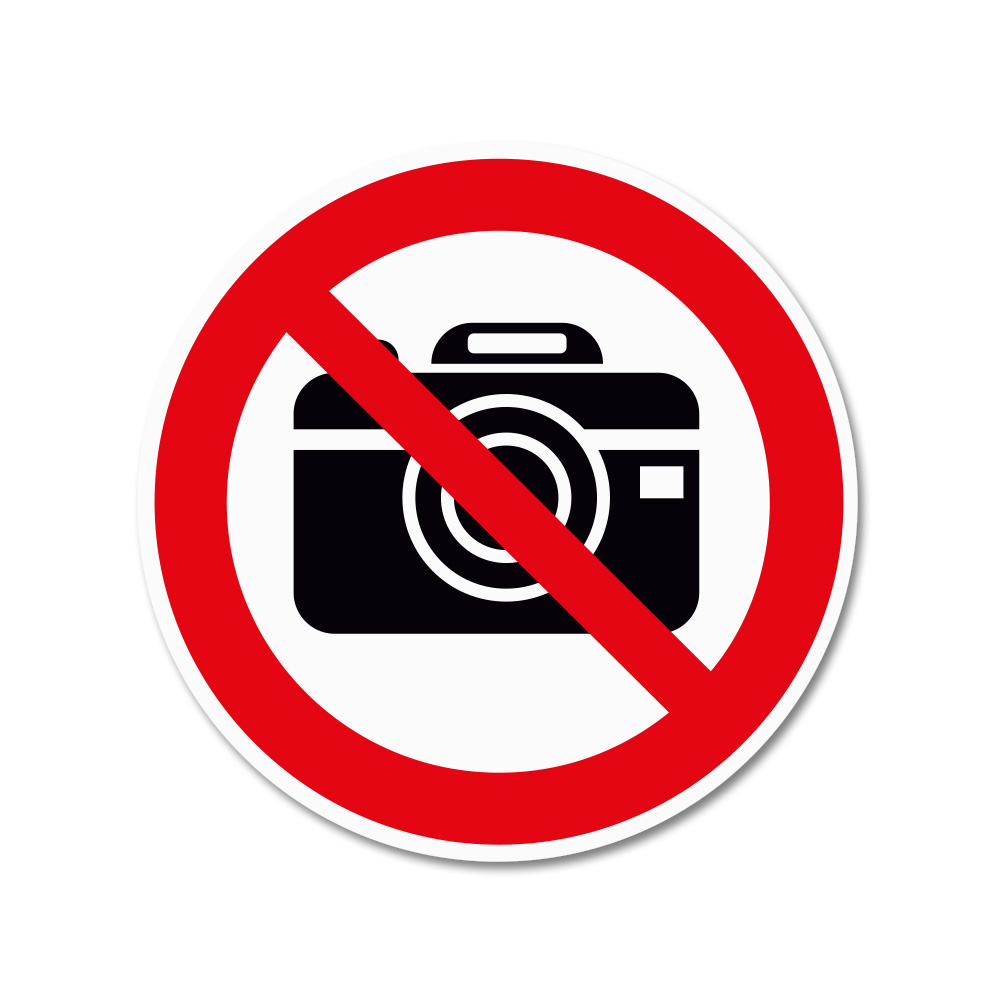 Artikelbild 1 des Artikels “Hinweisschild rund, Fotografie verboten “
