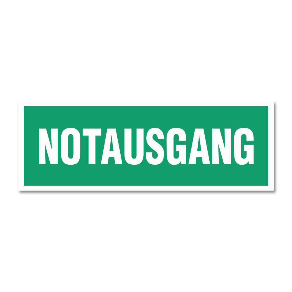 Artikelbild 1 des Artikels “Hinweisschild eckig, Notausgang “