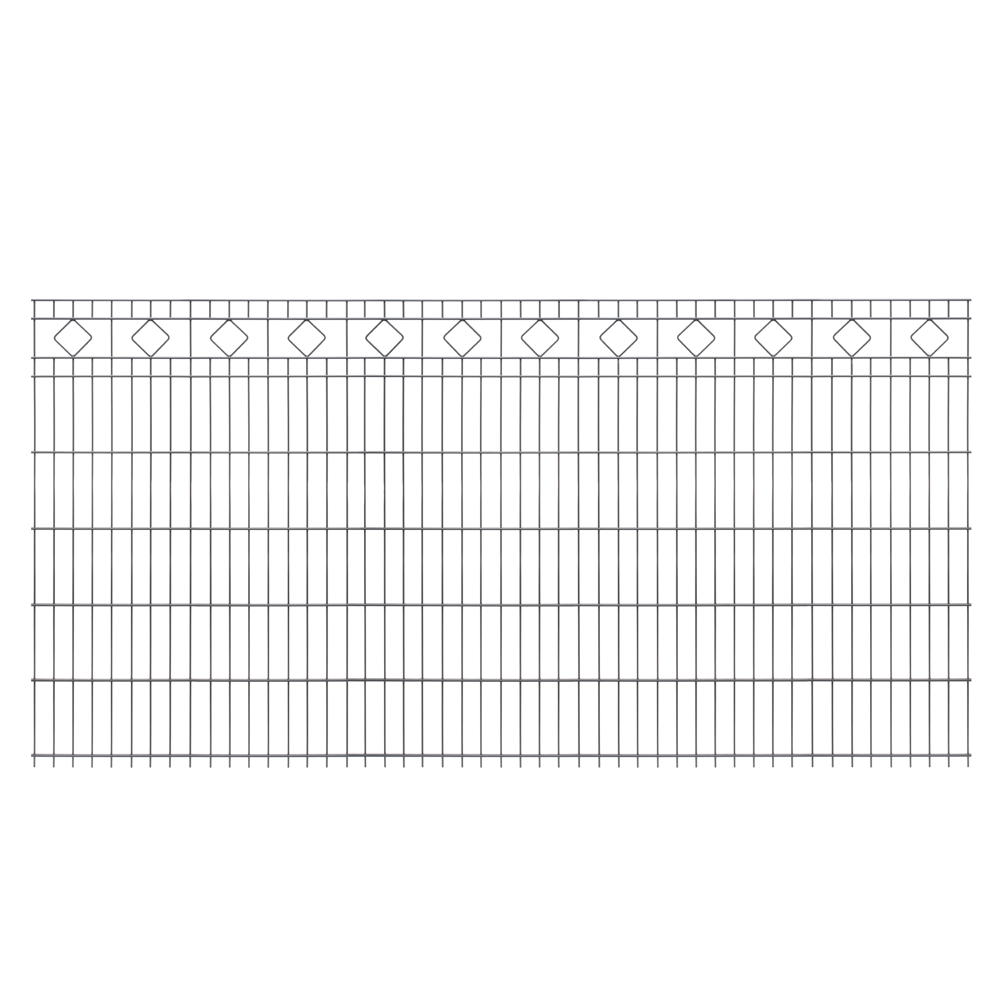 Artikelbild 2 des Artikels “Schmuckzaun Carlos 6/5/6 anthrazit RAL 7016 | 1230“