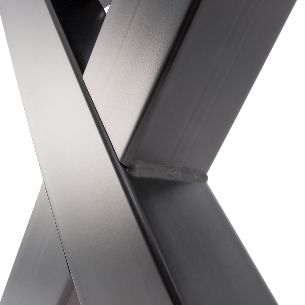 Artikelbild 3 des Artikels “Bankgestell X 80/80 Schwarz matt | Im Set (2x)“